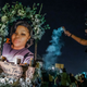 Protesters march against police brutality in Los Angeles, on September 23, 2020, following a decision on the Breonna Taylor case in Louisville, Kentucky.